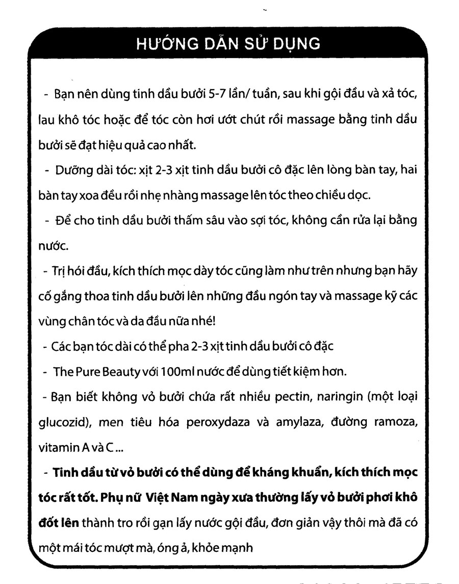 Tinh dầu bưởi Luckystar dưỡng tóc, giảm gãy rụng